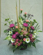 cheerful spring flowers