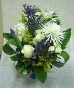 blue & white flowers